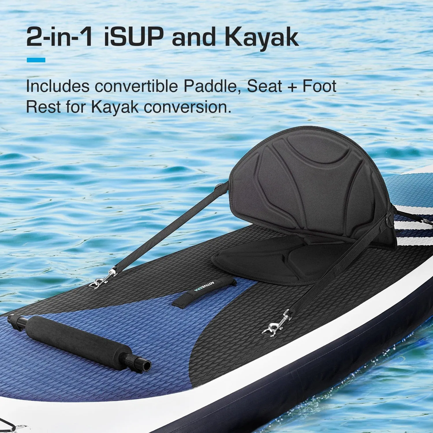 10'5 2-In-1 Inflatable Stand Up Paddle Board with Kayak Conversion