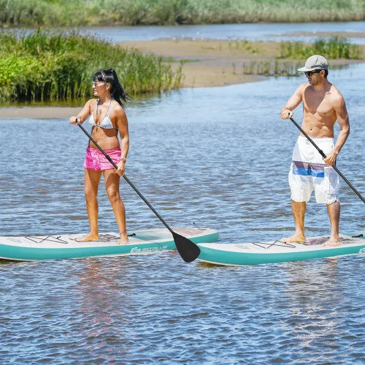 10.5 ft Inflatable Stand Up Paddle Board Surfboard with Aluminum Paddle Pump-11 ft