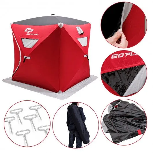 2-person Portable Ice Shelter Fishing Tent with Bag