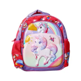 7813 SCHOOL BAG BACK PACK UNICORN EMBOSSED 13INCH