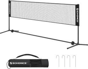 Adjustable Height Portable Badminton Tennis Net, 3m - SONGMICS