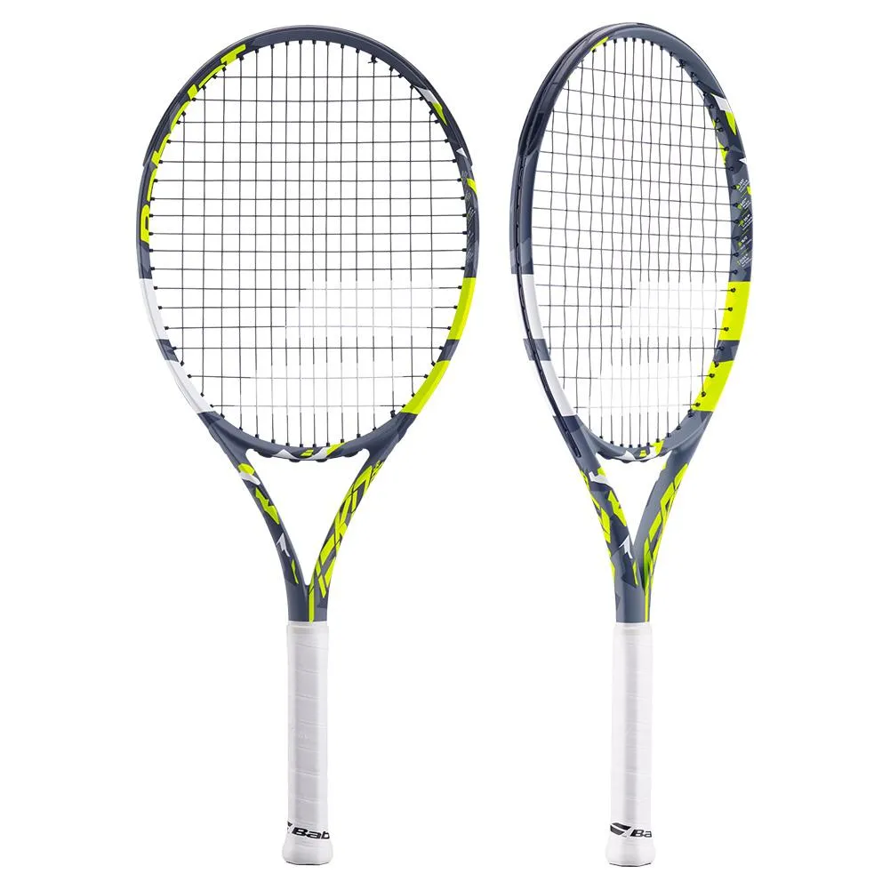 Aero Junior 26 Prestrung Tennis Racquet Grey and Yellow