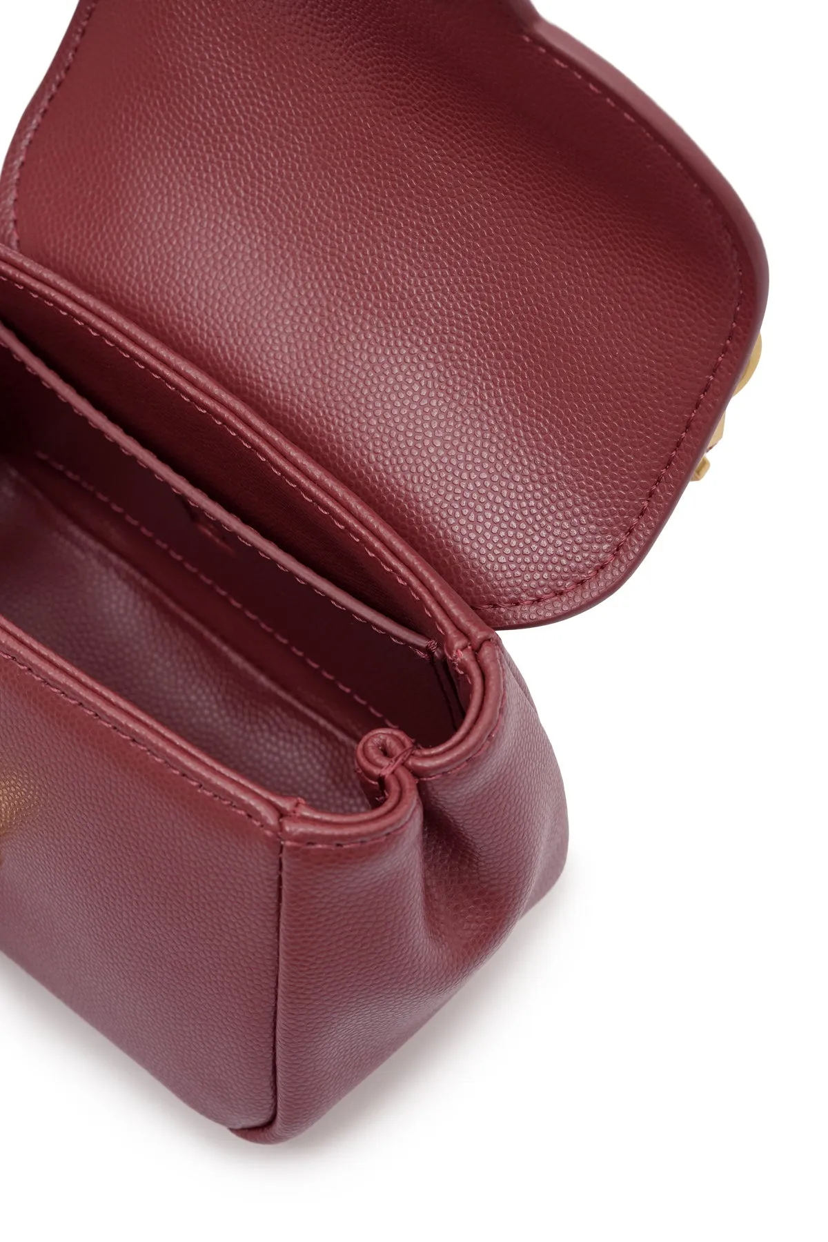 Alma Leather Micro Bag - Red