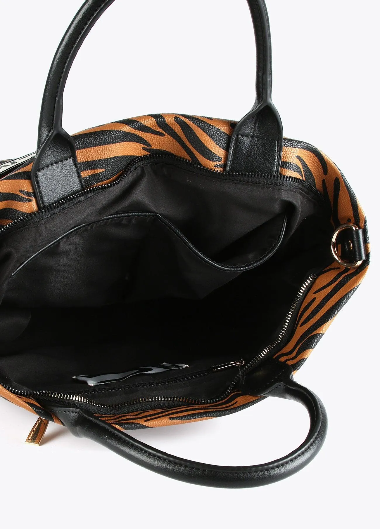 Animal zebra print bowling bag