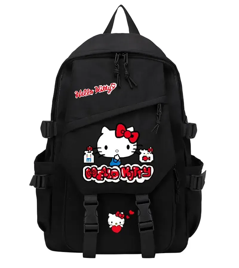 Anime Kawaii Hello Kitty Cat Backpack Teenager Students Book Schoolbag