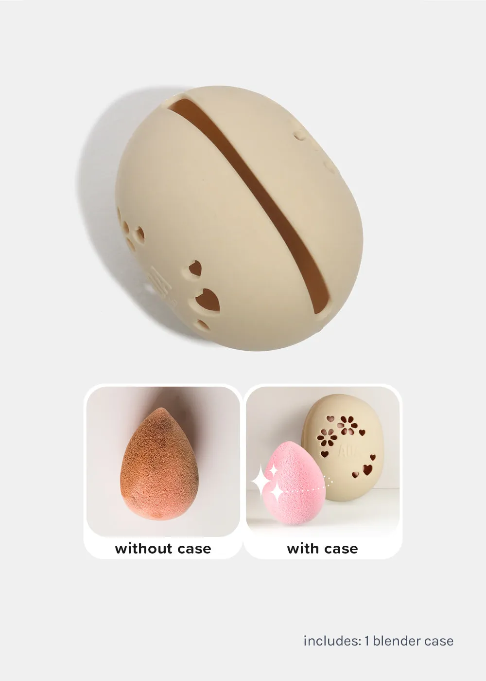 AOA Travel Silicone Makeup Blender Case