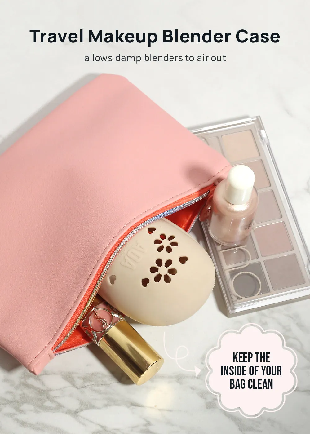 AOA Travel Silicone Makeup Blender Case