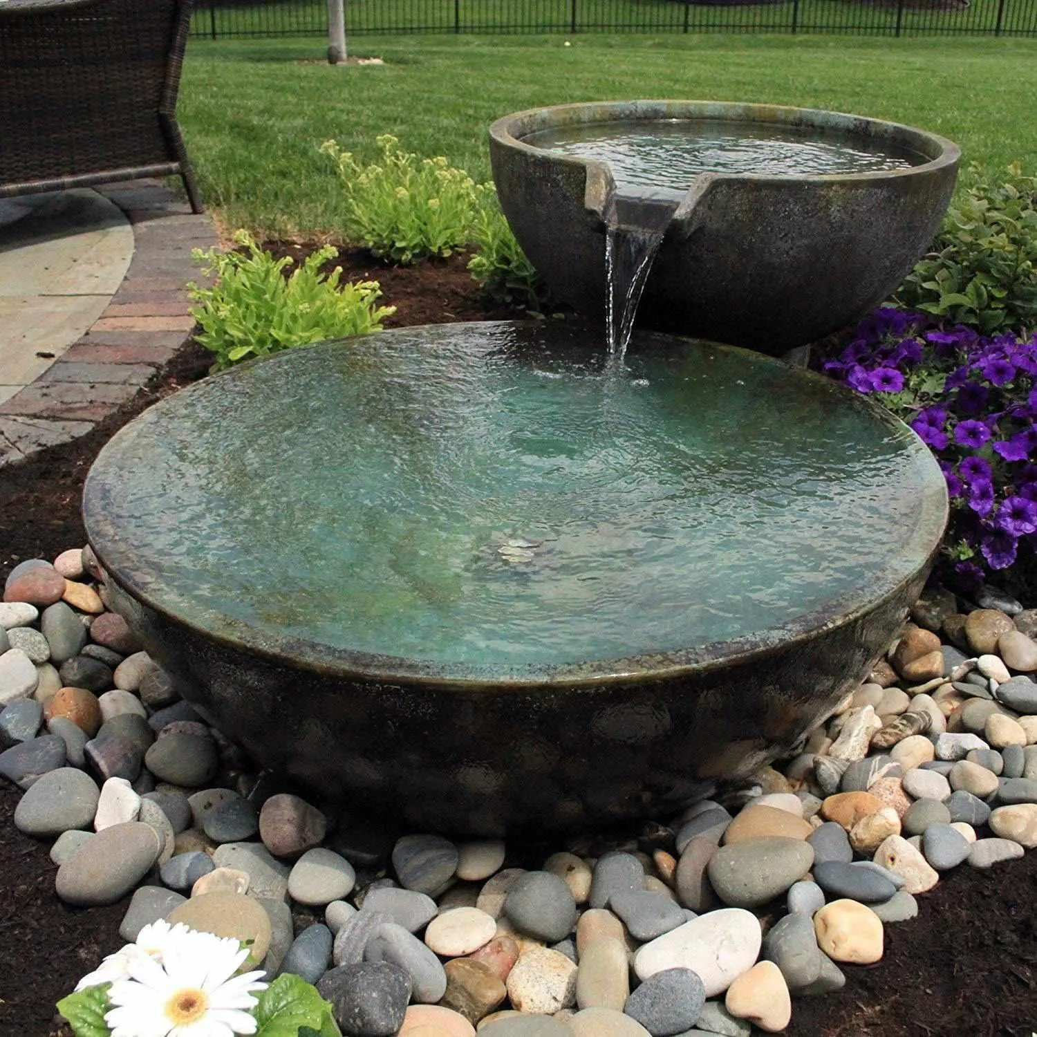 Aquascape Spillway Bowl and Basin Landscape Fountain Kit