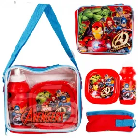 Avengers Red 3 Piece Lunch Box Set