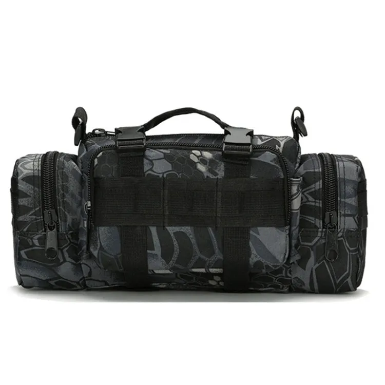 B04 Sports Outdoor Fishing Waterproof Waist Bag Photography Multifunctional Bag(Jungle Camouflage)