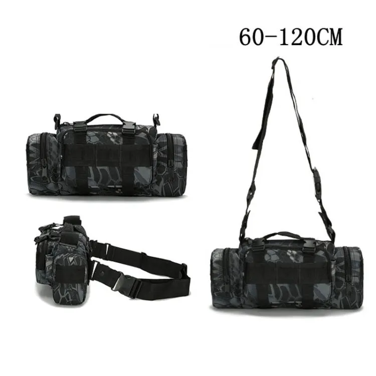 B04 Sports Outdoor Fishing Waterproof Waist Bag Photography Multifunctional Bag(Jungle Camouflage)