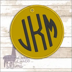 Bag Circle Monogram Tag