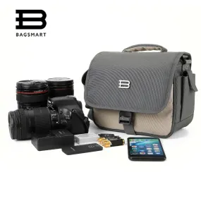 BAGSMART Brand Camera Bag For Photography Video Exchange Lens DSLR Camera Shoulder Bag Camera Case