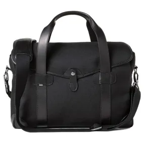 Barber Shop "Bob Cut" Medium Messenger Camera Bag (Cordura & Leather, Black)