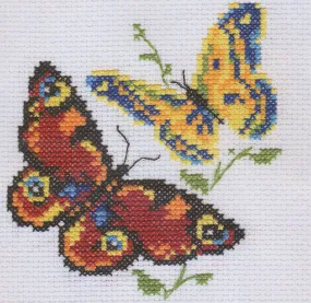 Beautiful Butterflies 0-50 Counted Cross-Stitch Kit