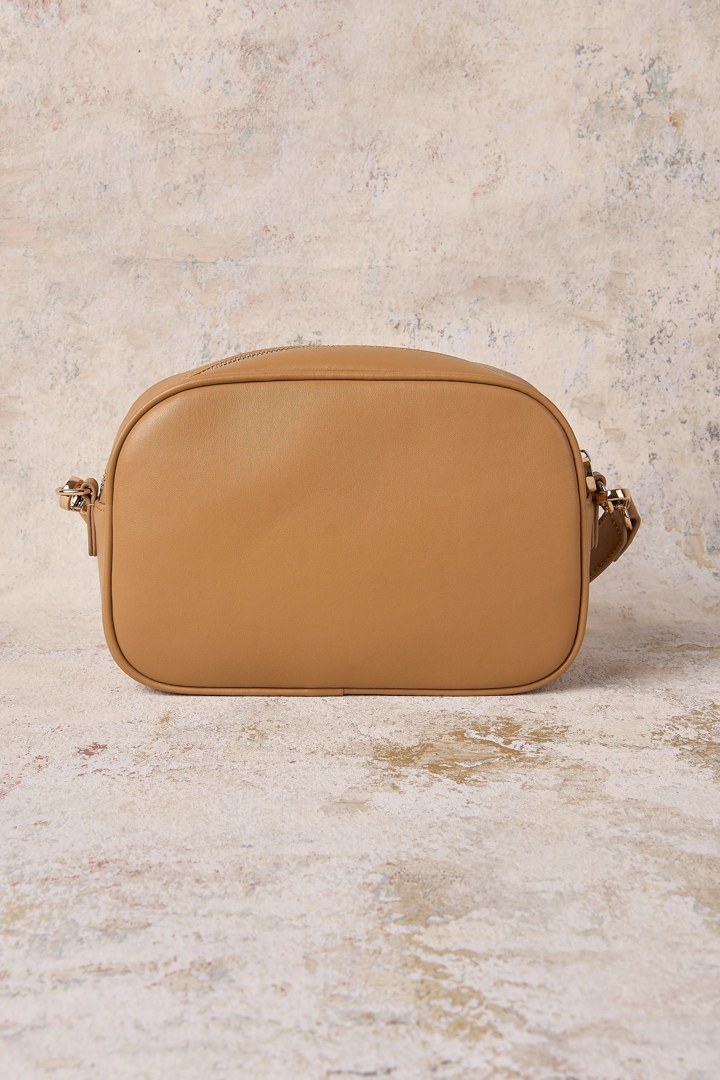 Bee Leather Camera Bag - Tan