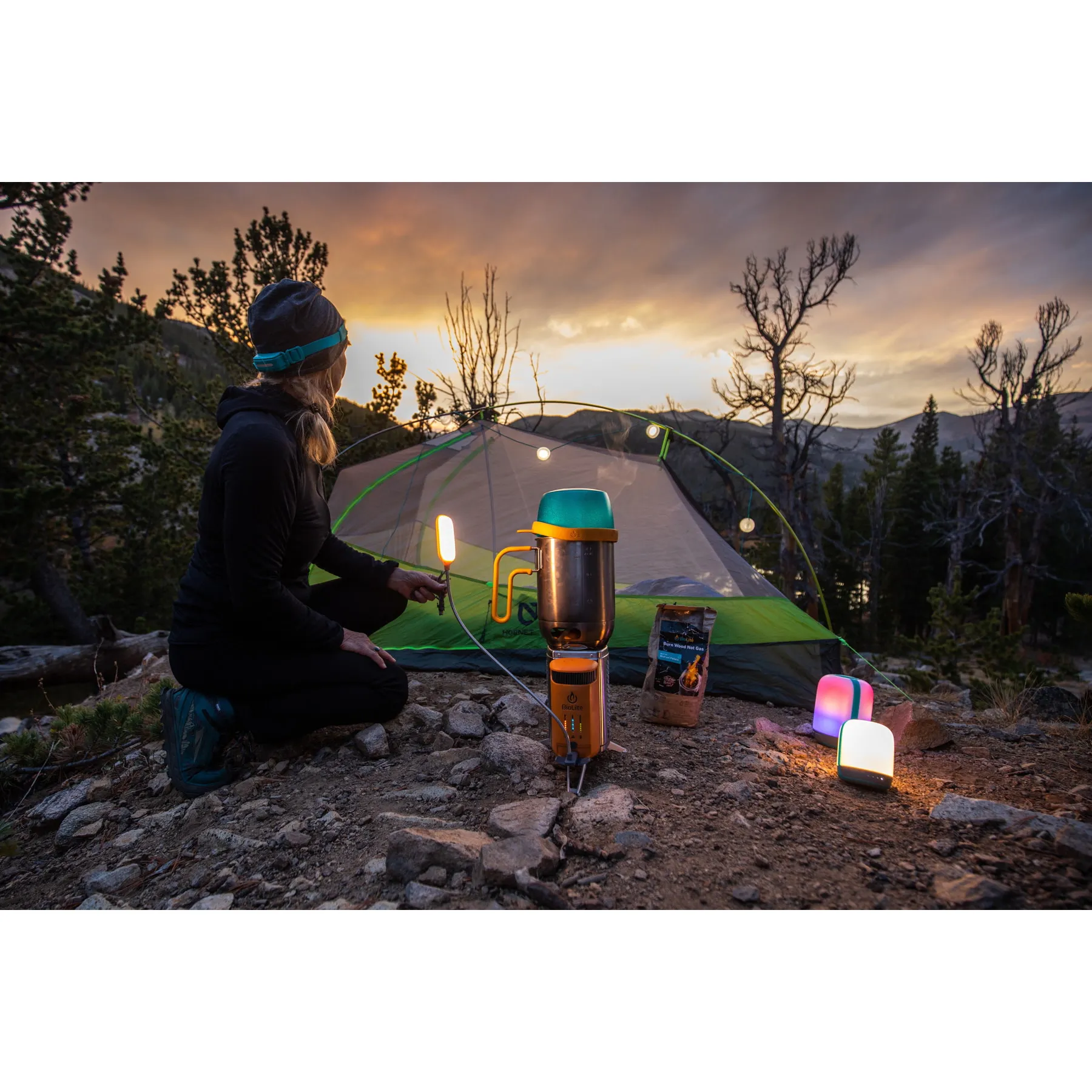 BioLite Campstove Complete Kit Orange | Buy BioLite Campstove Complete Kit Orange here | Outnorth