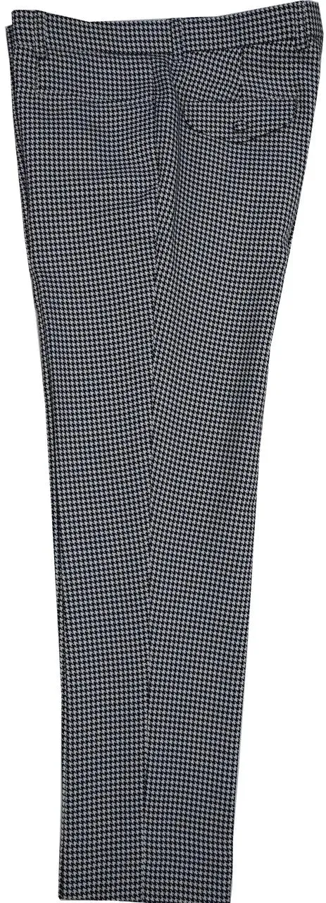 Black And White Houndstooth Women's Trousers