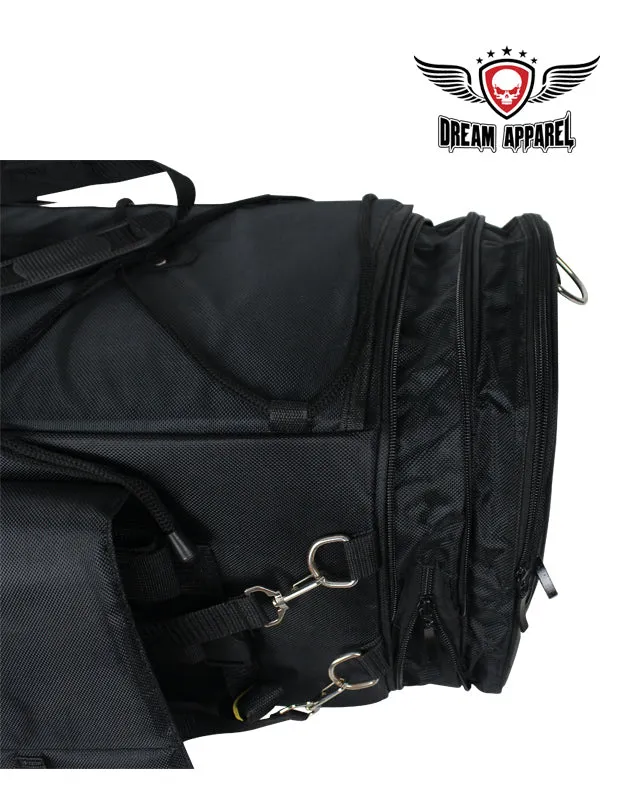 Black Textile Motorcycle Trunk Bag