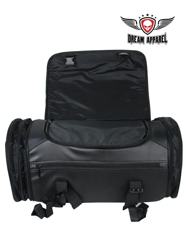 Black Textile Motorcycle Trunk Bag