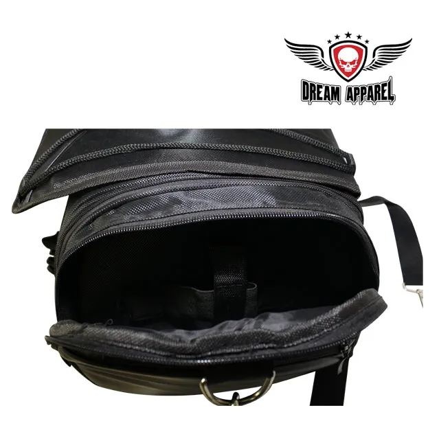 Black Textile Motorcycle Trunk Bag