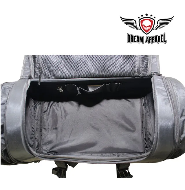 Black Textile Motorcycle Trunk Bag