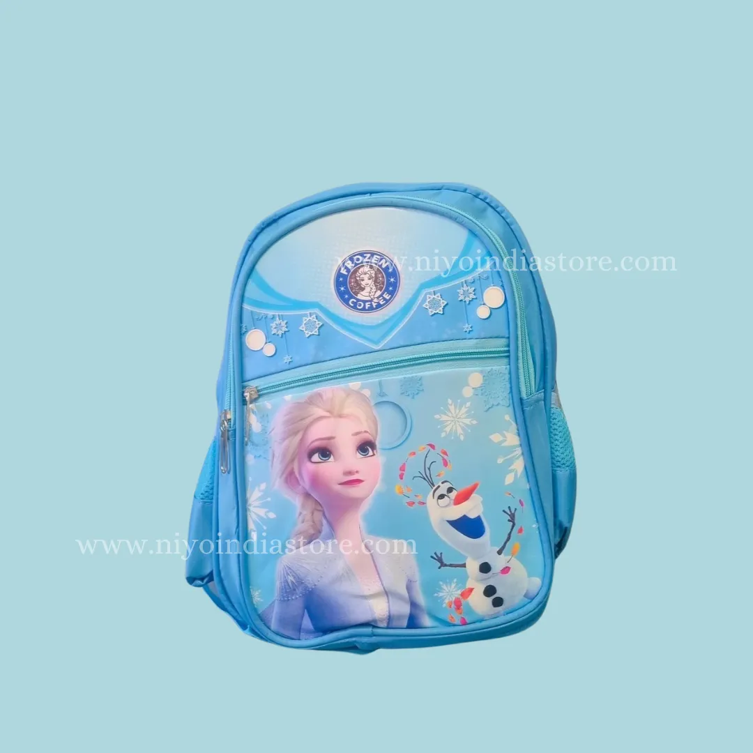 Blue: Disney School Bag & Space Theme Water Bottle Combo for Kids