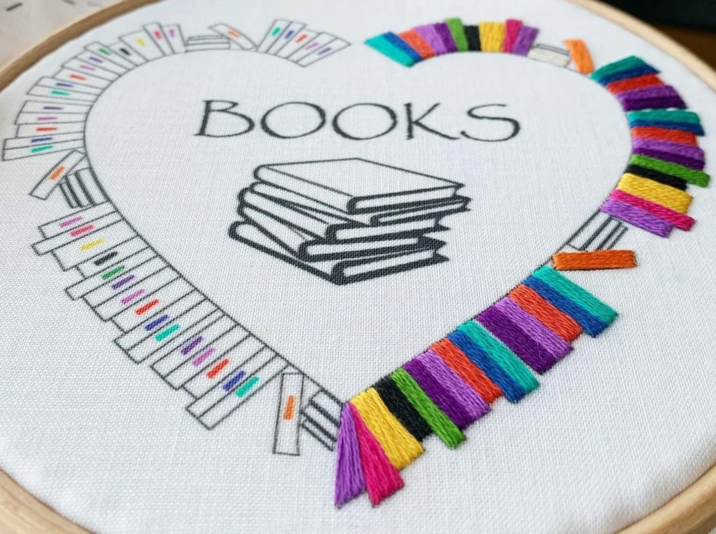 Books Embroidery Kit