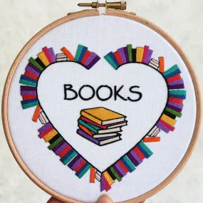 Books Embroidery Kit