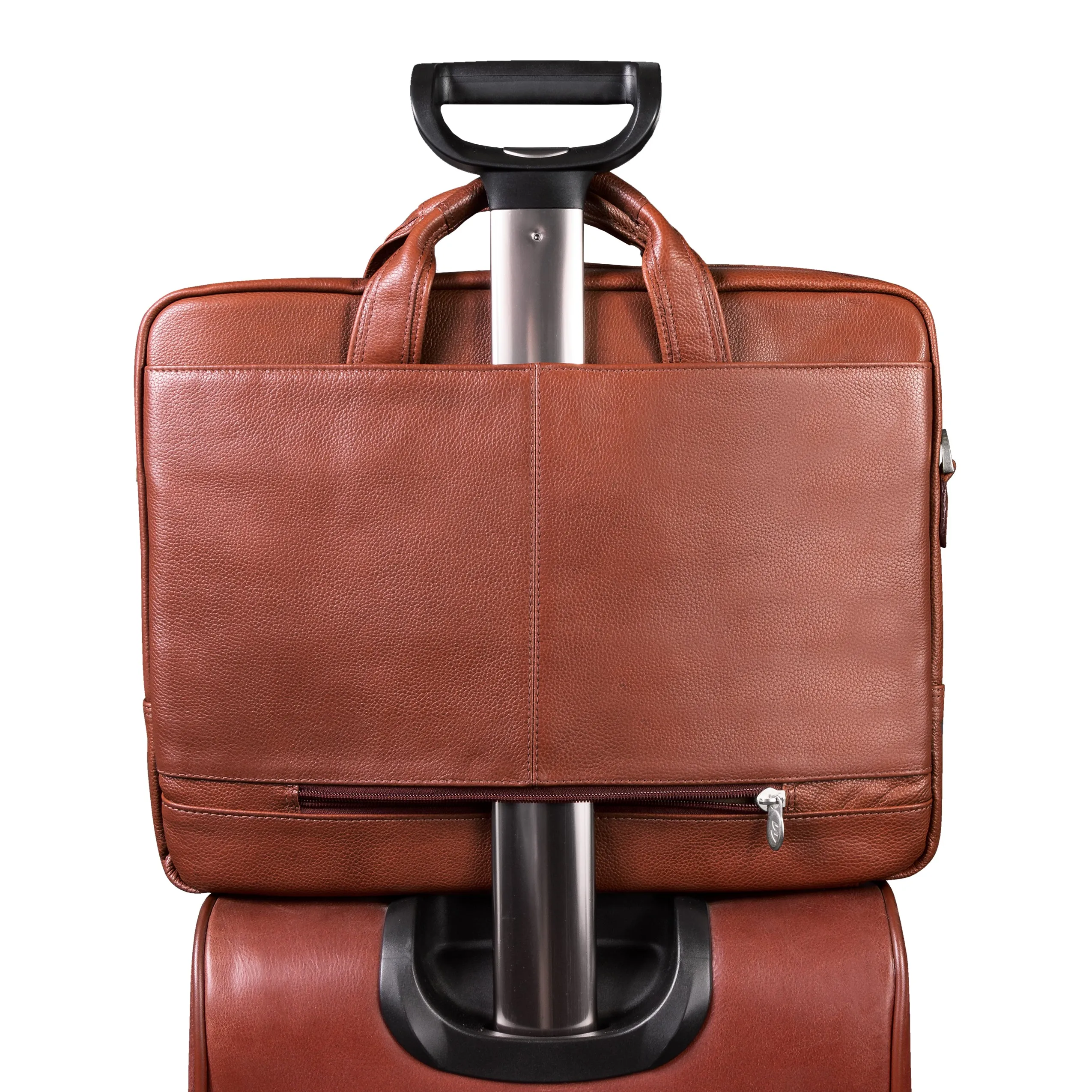 BRIDGEPORT | 17" Large Leather Laptop & Tablet Briefcase