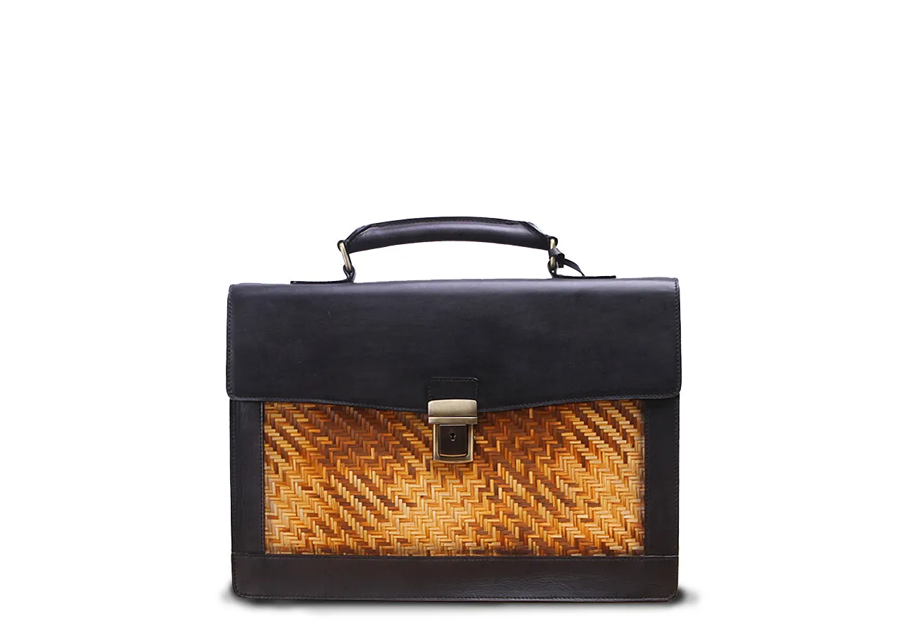 Briefcase (Black yellow strips)