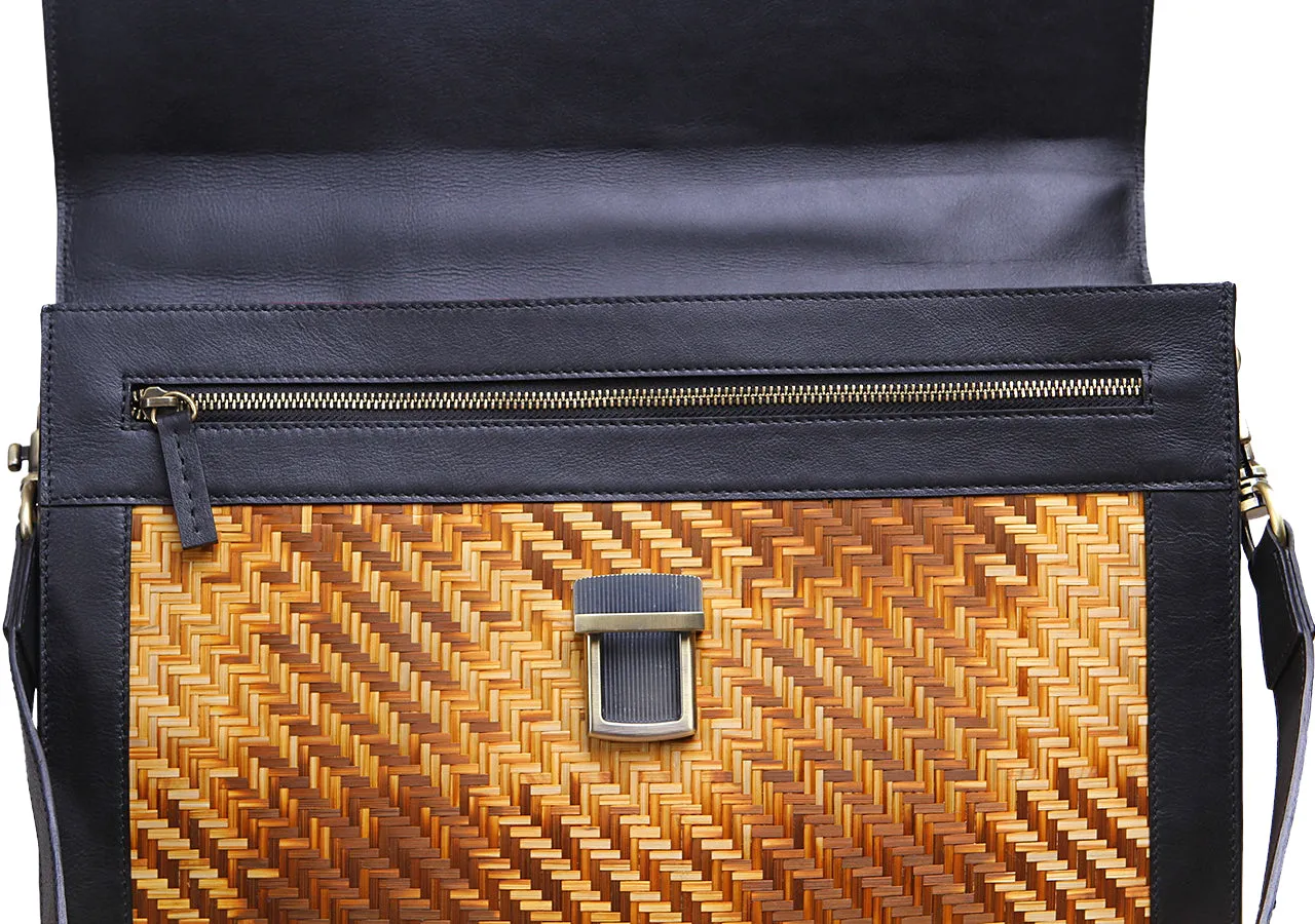 Briefcase (Black yellow strips)