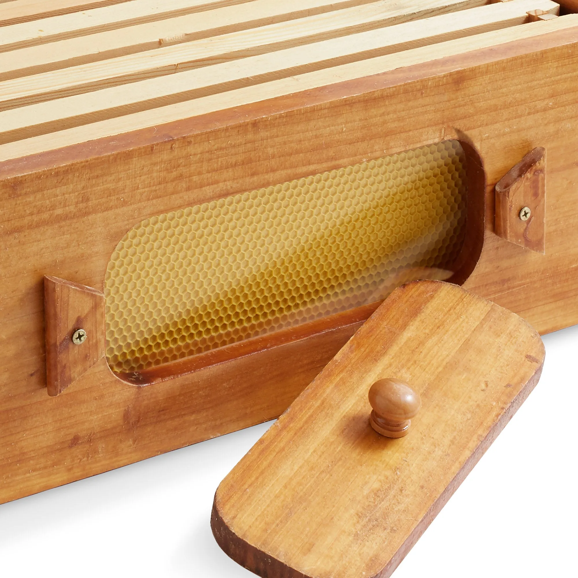 Brood Box with Window, 100% Beeswax Coated Beehive Kit