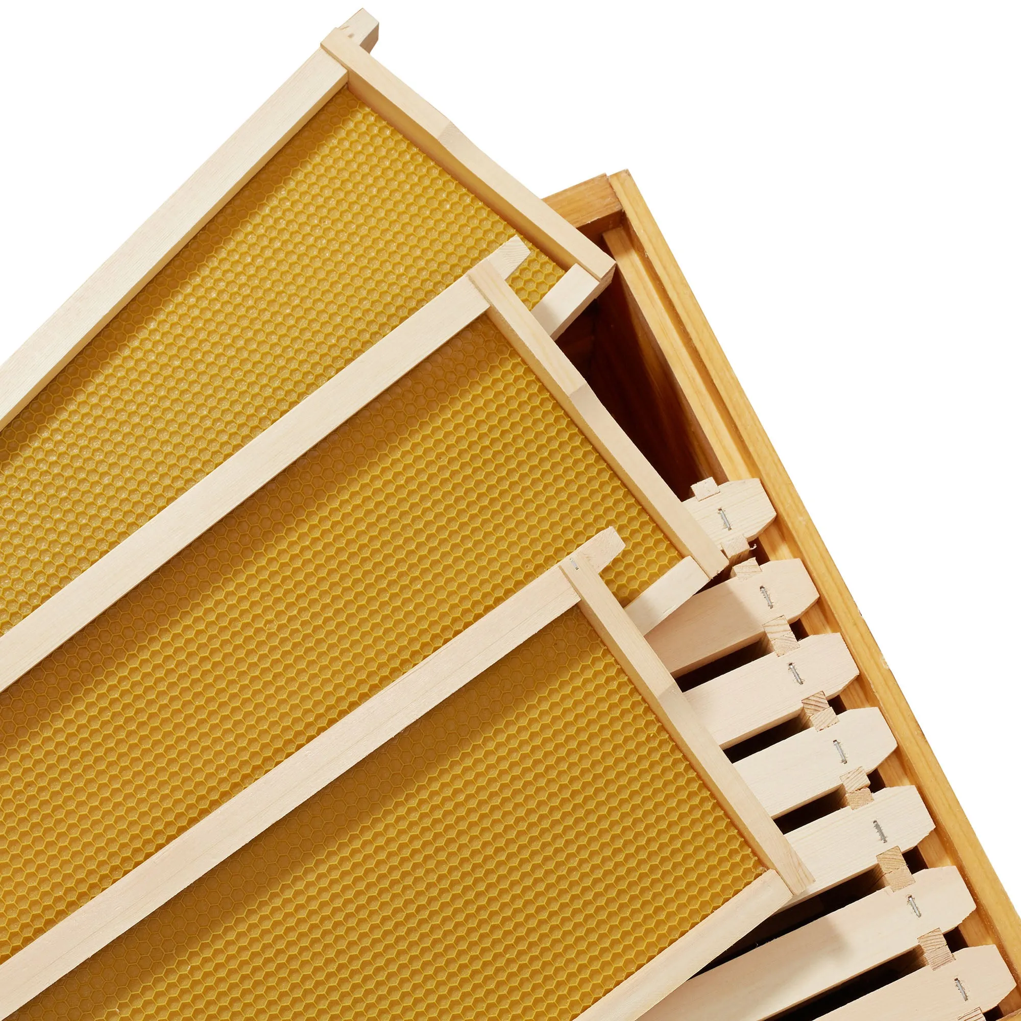 Brood Box with Window, 100% Beeswax Coated Beehive Kit