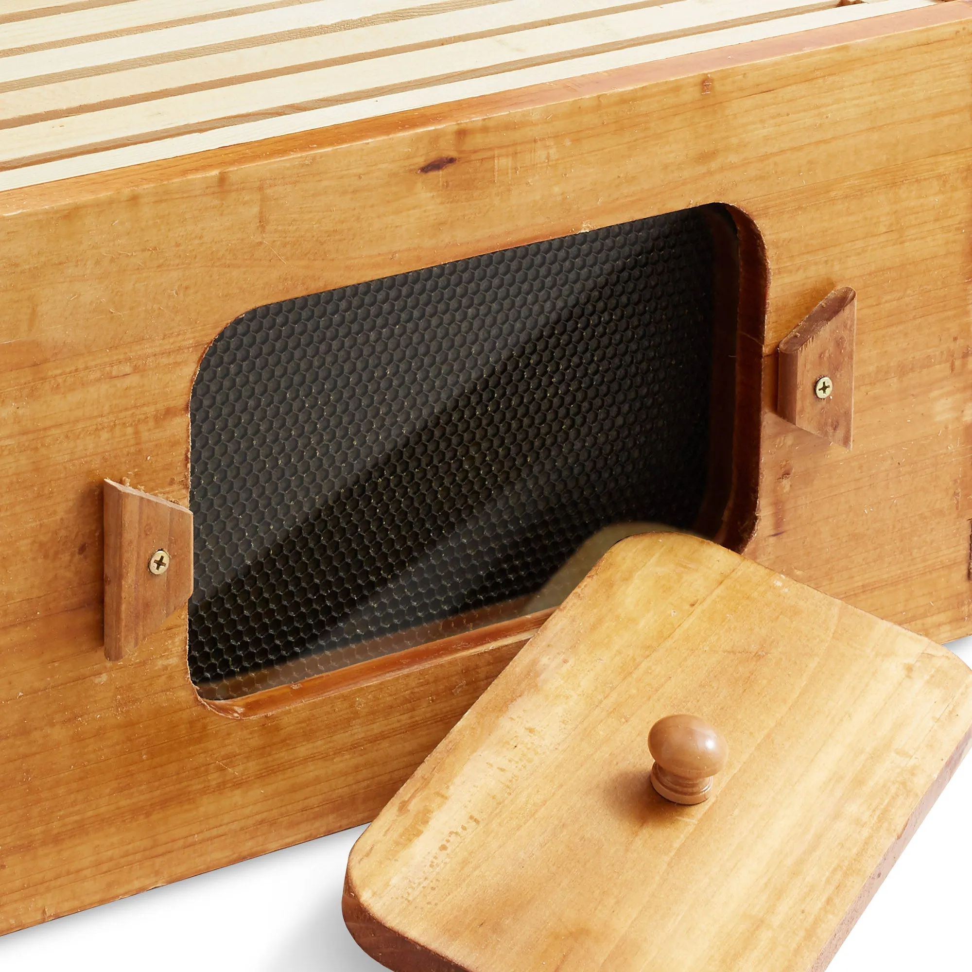 Brood Box with Window, 100% Beeswax Coated Beehive Kit