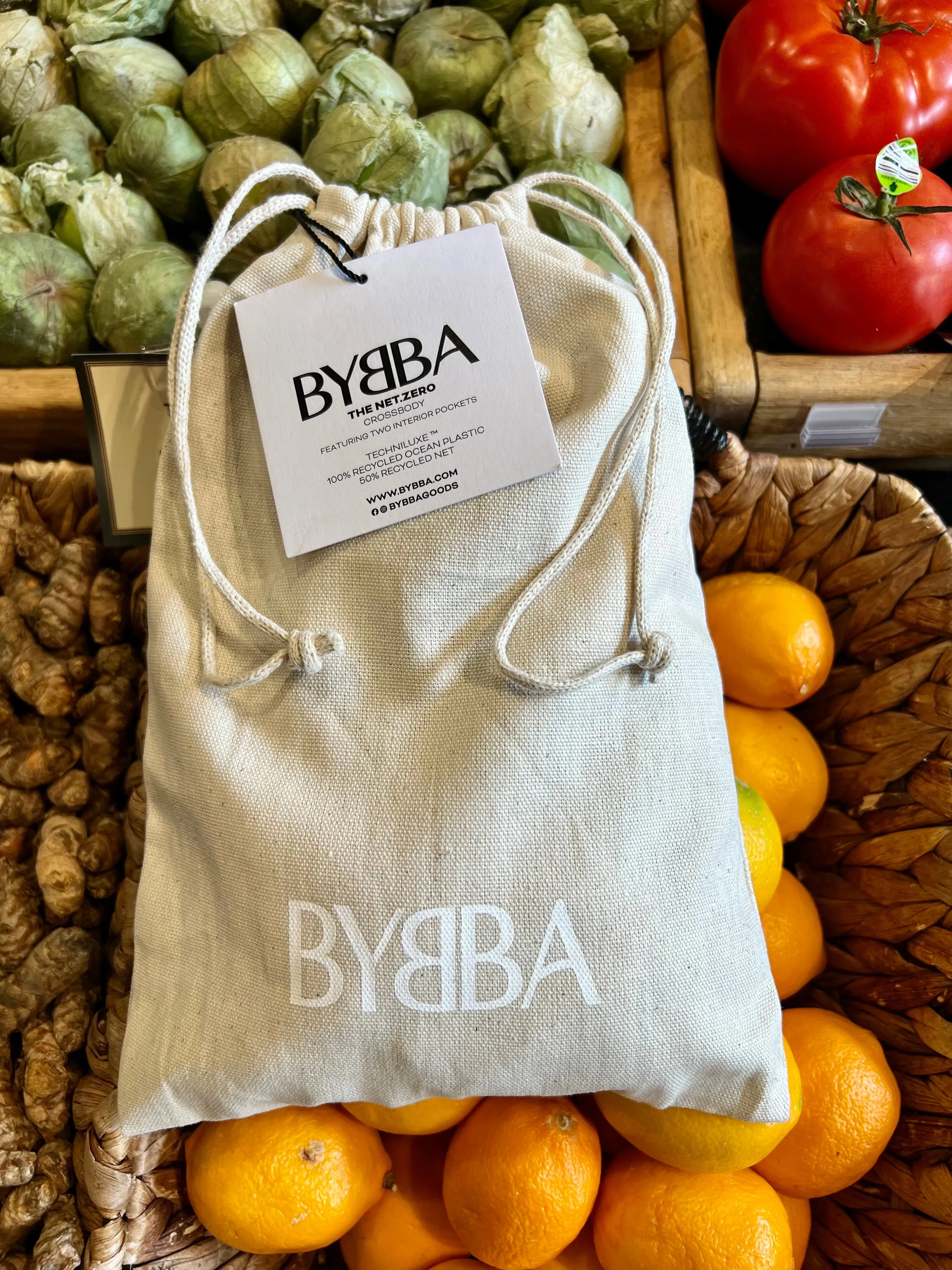 BYBBA THE NET.ZERO MARKET BAG // MOSS