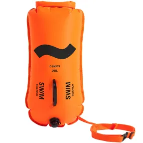 C-Skins Swim Research Swim Safety Buoy 28L Dry Bag Orange