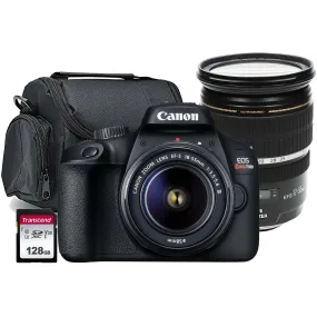 Canon EOS Rebel T100 with EF-S 18-55mm f/3.5-5.6 III Lens with Canon EF-S 17-55mm f/2.8 IS USM Lens Kit