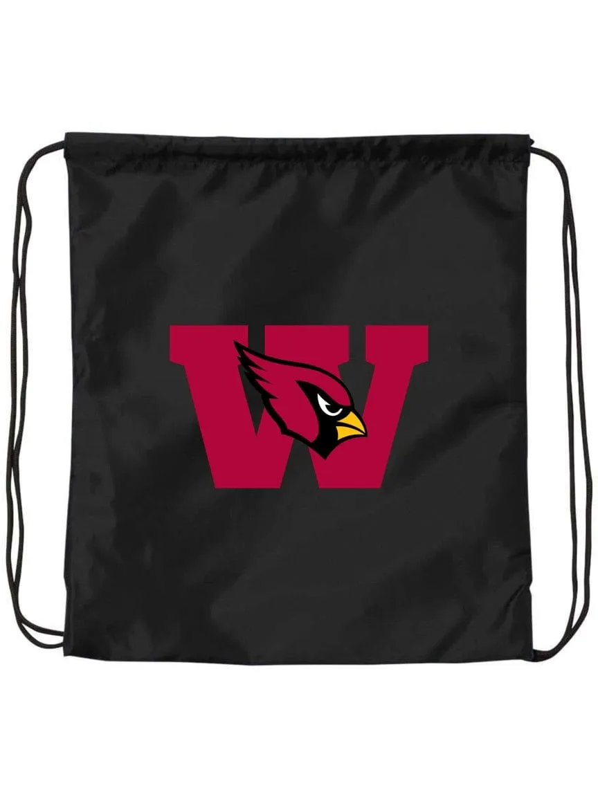 Cardinals School Drawstring Bag.