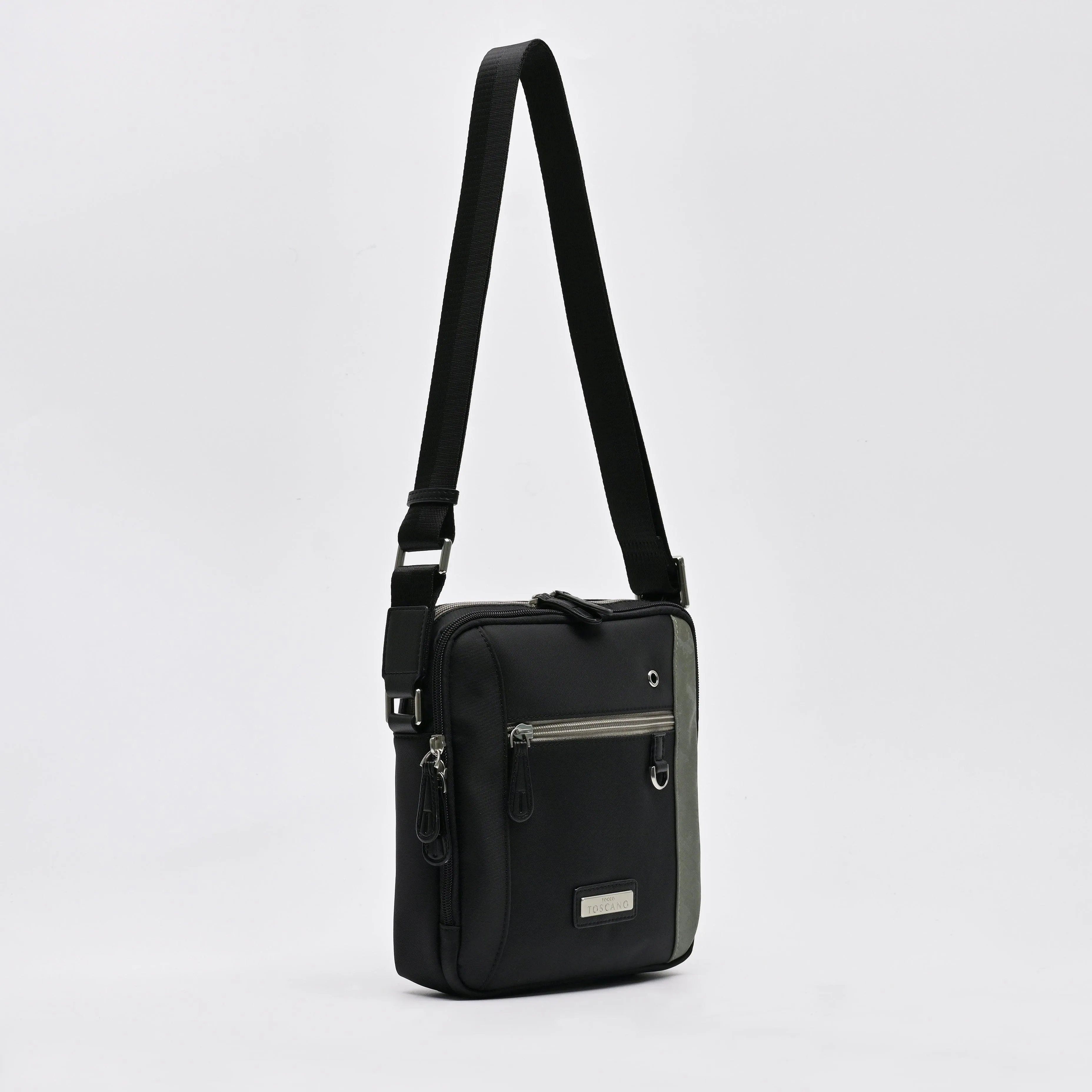 Casual Sling Bag With Front Zipper Pocket - TGSB0223PN3MG3