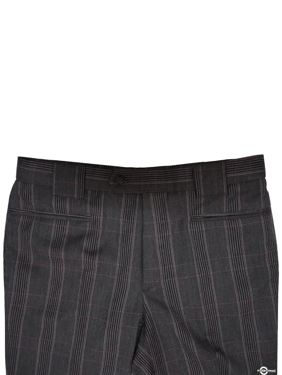 Check Trouser | Charcoal Grey Prince Of Wales Trouser