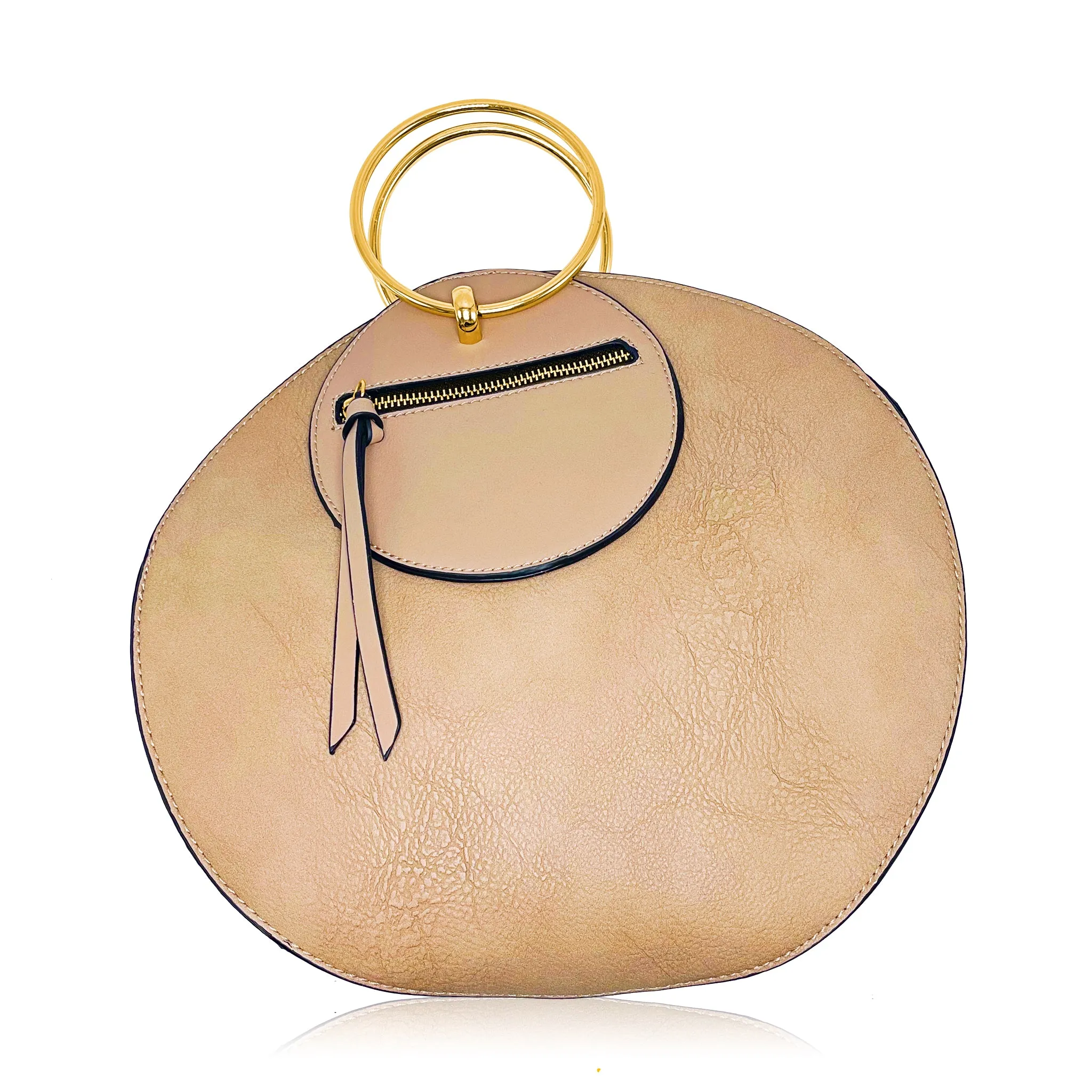 Circle Around It - Tan Circle Handbag