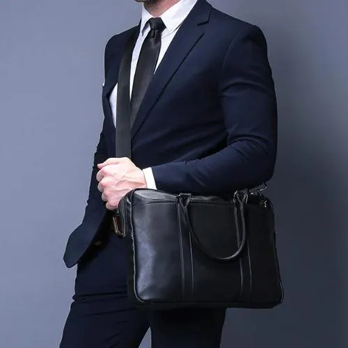 Classy Men Black Briefcase