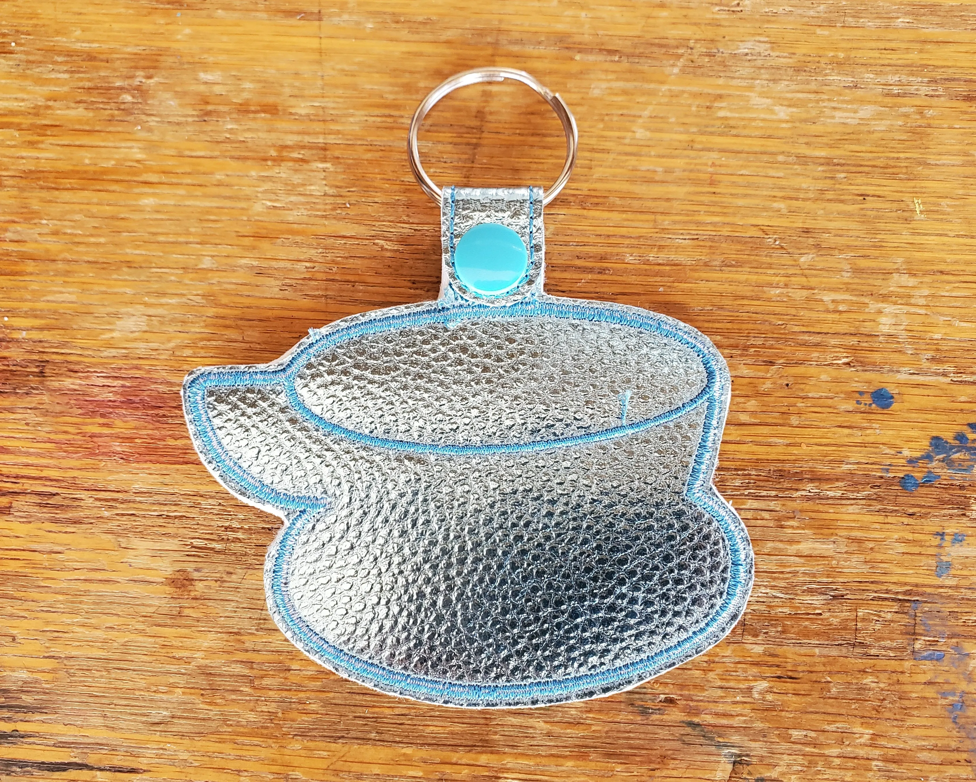 Coffee Emergency Keychain: Blue