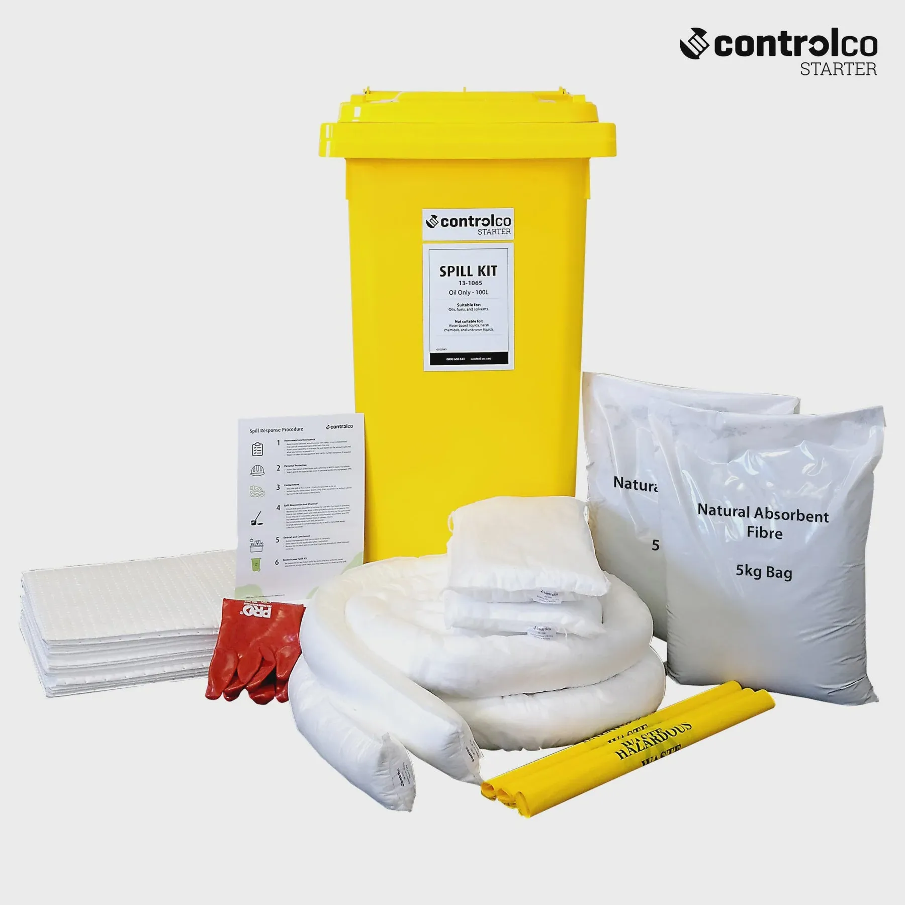 Controlco (Oil Only) 100Ltr Starter Spill Kit