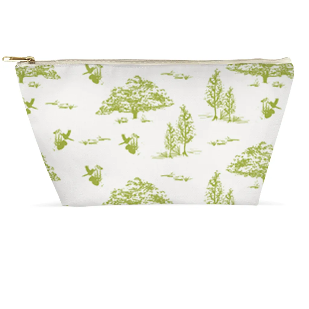 Cosmetic Bag - Green Toile