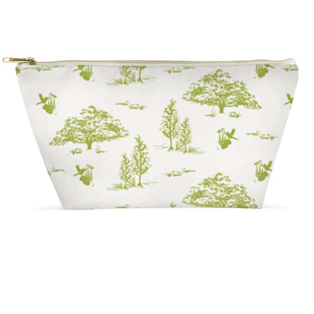 Cosmetic Bag - Green Toile