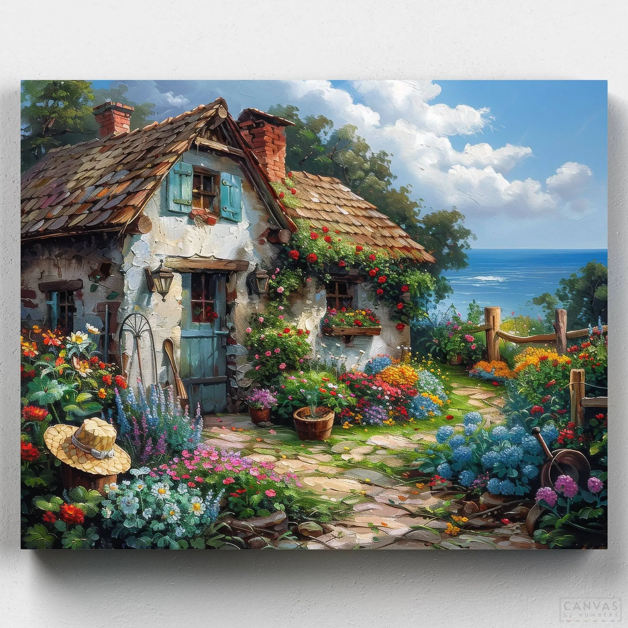 Cottage Seaview - Paint by Numbers