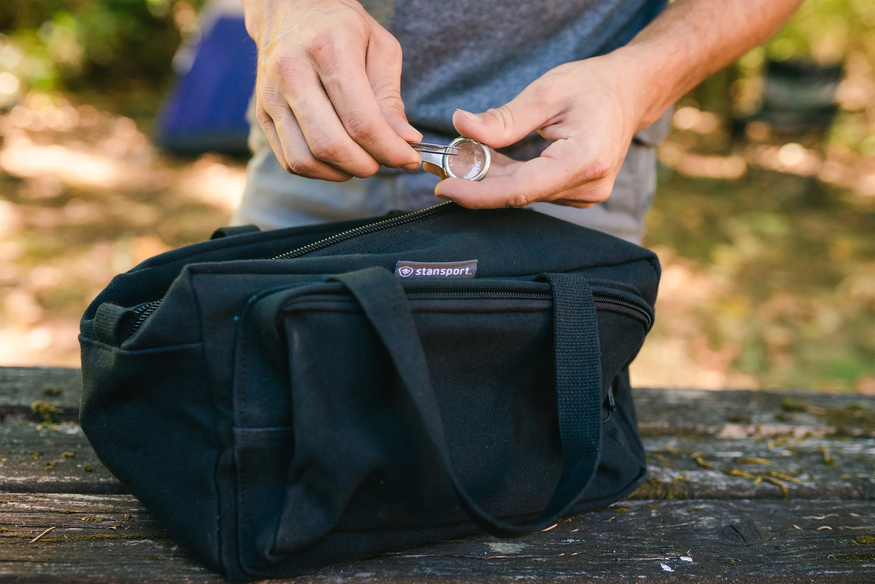 Cotton Canvas Toolbag - Black Color