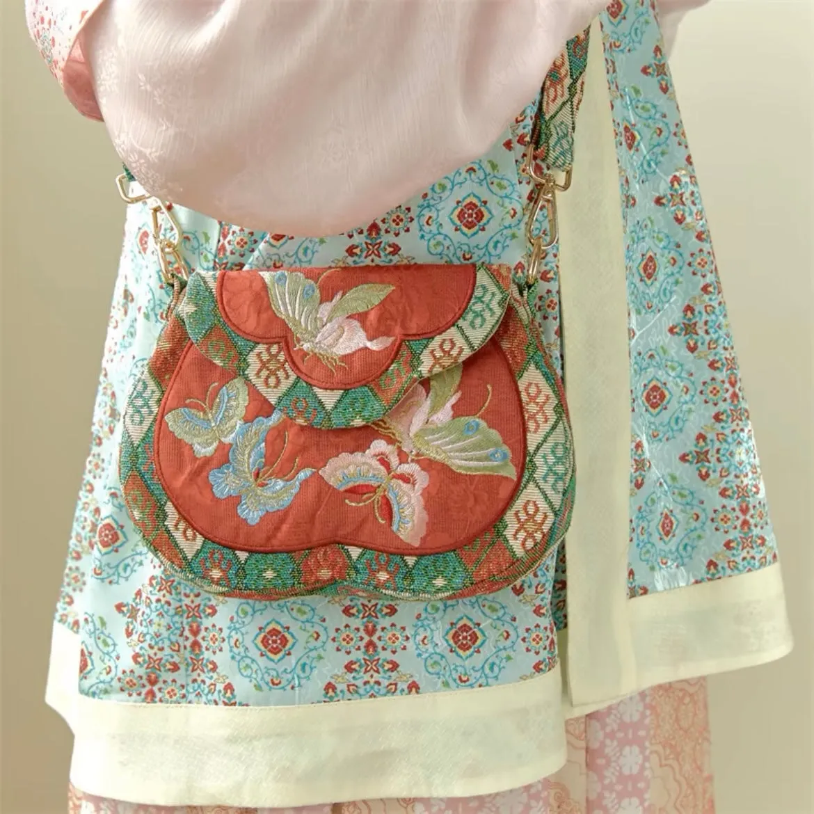 Crossbody Bag for Hanfu & Cheongsam - Hundred Butterflies